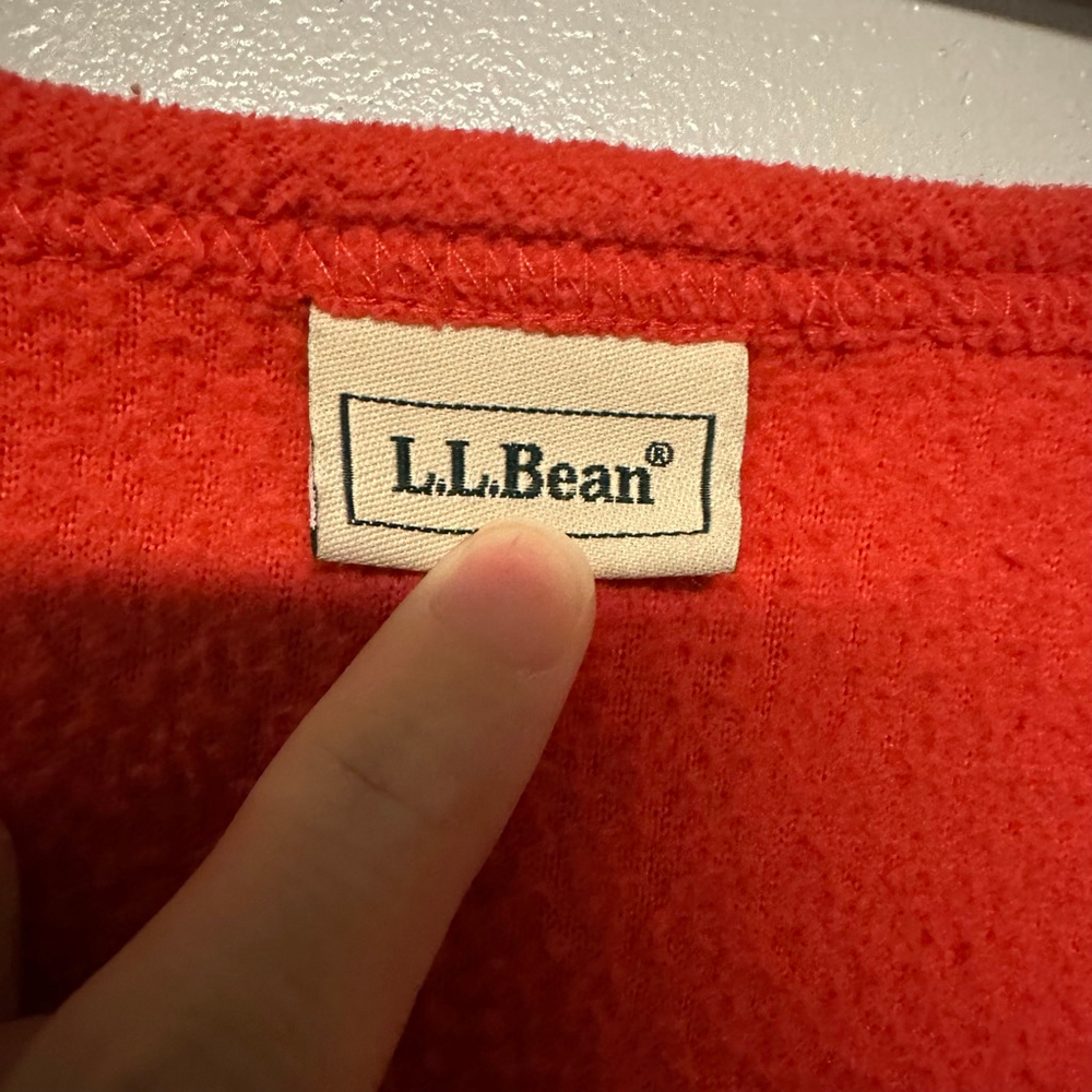 L.L.Bean Fleece Vest women’s 1X red - Picture 2 of 6
